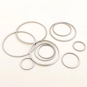 Minimalist stainless steel circle rings for DIY jewelry making in various sizes