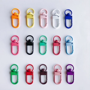 Gekleurde metalen draaibare karabijnsluitingen voor DIY sieraden en sleutelhangers