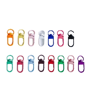 Fermoirs mousquetons en 15 couleurs acidulées pour bijoux DIY et porte-clés artisanaux
