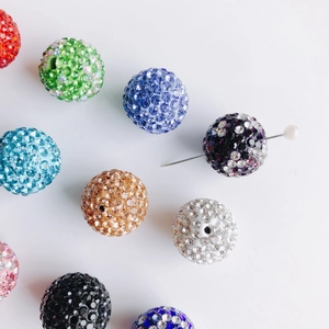 Bunte Strass-Diskokugel-Perlen für DIY-Schmuckherstellung und Bastelprojekte