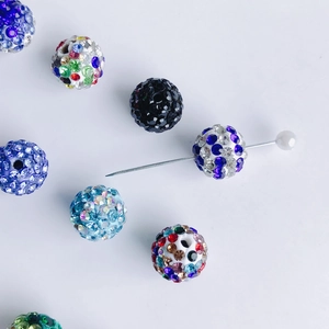 10mm colorful disco ball crystal rhinestone spacer beads for DIY jewelry making