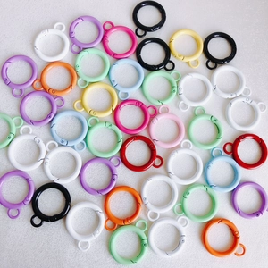Gekleurde metalen ronde veerringen voor DIY-sleutelhangers in diverse felle kleuren