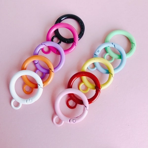 Kleurrijke metalen springringen set voor DIY sleutelhanger accessoires in diverse tinten