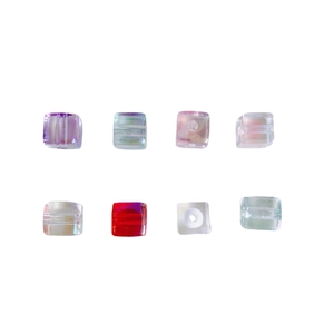 Bunte 12mm Acryl-Würfelperlen für DIY-Handyketten und handgefertigte Schmuckherstellung