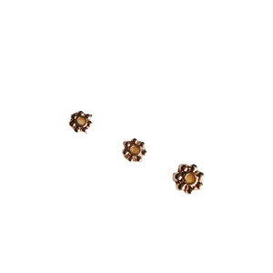 14K gold filled flower spacer beads for DIY necklace jewelry making supplies
