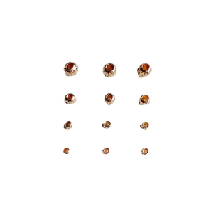 Perles d'espacement rondes en métal doré 14K à facettes pour création de bijoux DIY