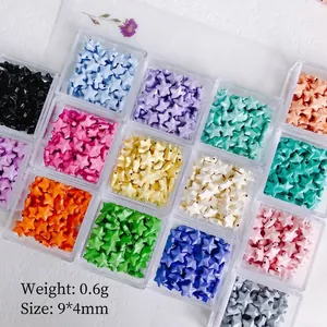 Colorful pentagram star beads for DIY jewelry with 9x4mm size and 0.6g weight