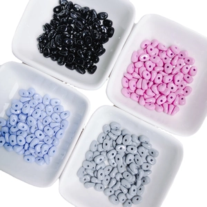 Colorful water-drop alloy beads in four colors for DIY necklace and bracelet jewelry making