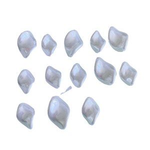 Iridescent pearl finish waterdrop acrylic nail charms and jewelry accessories