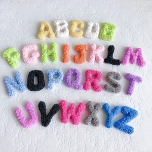 Set of 26 colorful foam rose flower alphabet letters A-Z for DIY crafts and party decor