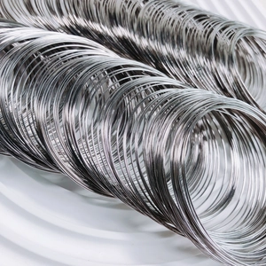 Macro detail of silver memory wire coils for DIY beaded bracelet jewelry making projects