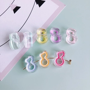 Colorful resin number 8 charms for DIY jewelry making in various macaron candy colors