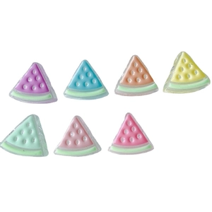 Süße Wassermelone Harz-Anhänger in Macaron-Farben für DIY Haarschmuck Accessoires