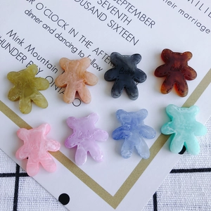 DIY Beer Hars Bedeltjes Met Baby Letter Voor Sieraden Maken Telefoonhoesje Decor Handgemaakte Ambachtelijke Accessoire Multicolor