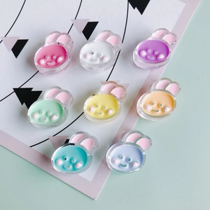 Cartoon Konijn Acryl Hars Kralen Glimlachend Gezicht DIY Sieraden Maken Benodigdheden Handgemaakte Accessoires Voor Armbanden Haarelastiekjes Vrouwen