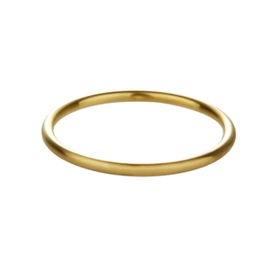 Minimalist matte gold titanium steel bangle with elegant frosted finish for women