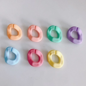 Colgantes de resina mate de colores para bisutería DIY y marcadores de ganchillo