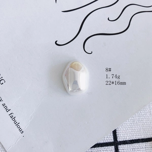 Iridescent rabbit-shaped resin charm, size 22x16mm, for DIY jewelry making material