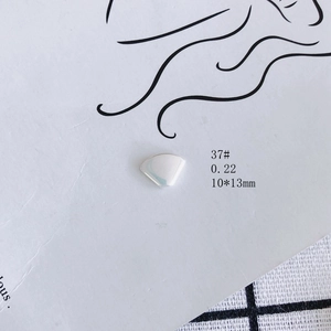 Detailed macro view of an aurora resin rabbit heart shell charm measuring 10x13mm