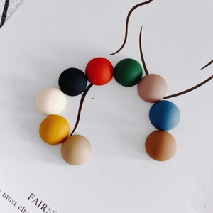 Matte Acrylic Semicircle Patch Eco Friendly Frosted Cabochons For DIY Phone Case Shoe Charms Handmade Craft Accessories