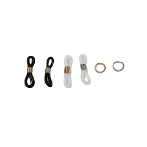 Connettori antiscivolo in silicone placcato oro per catenelle per occhiali fai-da-te