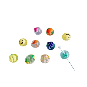 Perles en verre faites main en forme de fruits pour création de bijoux DIY