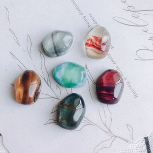 Perline in resina lucida con motivi marmorizzati per la creazione di gioielli DIY