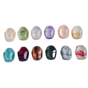 Cabochon in resina lucida effetto pittura a olio per orecchini fai-da-te e ciondoli