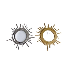 DIY jewelry parts 14k gold plated large sunburst pendants for necklaces and earrings