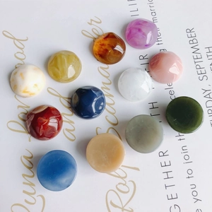 12 Farben DIY Harz Marmor Muster Rund Cabochon Flatback Patch Für Ohrringe Halsketten Handyhülle Schmuckherstellung Zubehör