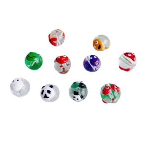 Set di 10 perline in vetro a forma di animali fatte a mano per gioielli fai-da-te e bracciali