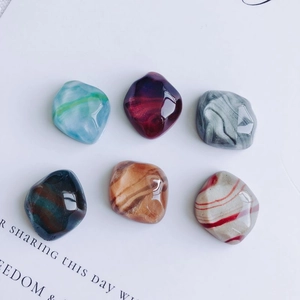 Gepolijste hars kralen in olieverfstijl voor doe-het-zelf sieraden en accessoires