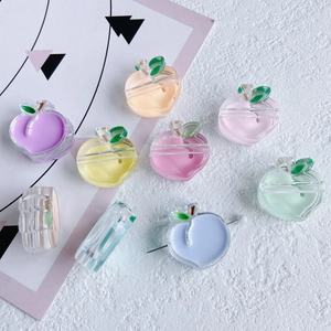 Ciondoli a forma di pesca in resina colorata per gioielli fai-da-te, tonalità macaron
