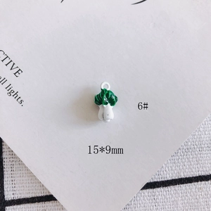 Macro shot of 15x9mm alloy Chinese cabbage pendant charm for DIY jewelry making