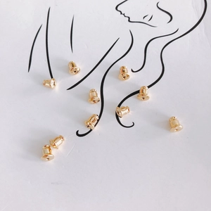 Gold Plated Metal Bullet Earring Backs Stoppers For DIY Jewelry Making Accessories Earring Findings Simple Bullet Shape Earring Nuts
