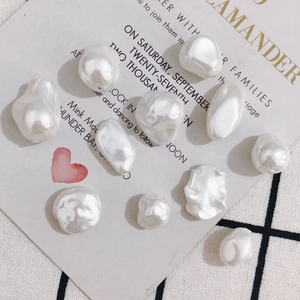 Baroque Irregular Shell Artificial Pearl Pendants Creamy White For DIY Jewelry Making Accessories Earring Necklace Material Supplies