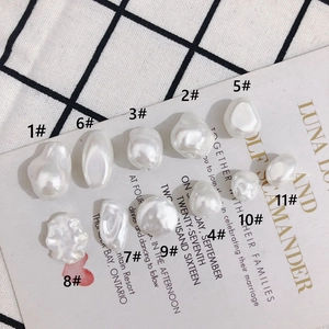 Baroque cream white irregular faux shell pearls for DIY jewelry making accessories