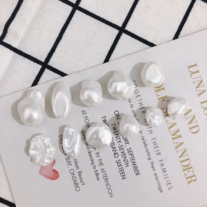 Irregular baroque cream white faux pearl beads for DIY jewelry making accessories