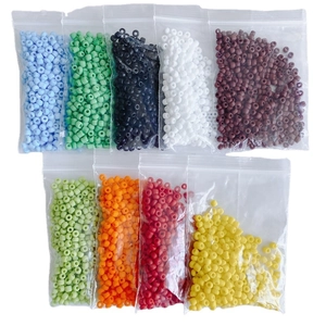 3mm colorful matte beads for DIY jewelry making in assorted transparent bags