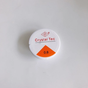 Λήψη macro 0,8 mm διάφανης ελαστικής κλωστής για χειροποίητα κοσμήματα DIY