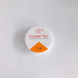 Λήψη macro διαφανούς ελαστικής κλωστής Crystal Tec 1,0 mm για κατασκευή κοσμημάτων