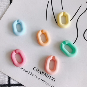 Anneaux ouverts mats couleur macaron pour création de bijoux DIY et accessoires