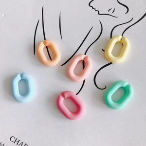 Anneaux brisés DIY coloris arc-en-ciel mat pour la création de bijoux variés