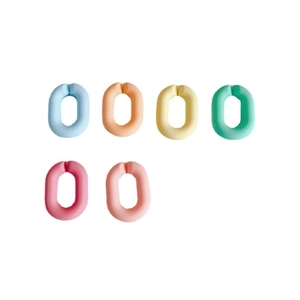 Anneaux ouverts DIY couleurs bonbon en résine mate pastel pour création de bijoux
