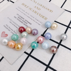 Perlas de colores de medio agujero para accesorios de cabello DIY y creación de joyería a mano