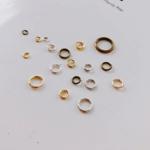 Anneaux de jonction dorés, argentés et bronzes pour la création de bijoux DIY multi-tailles