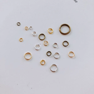 Anneaux de jonction ouverts dorés et argentés de tailles variées pour bijoux DIY