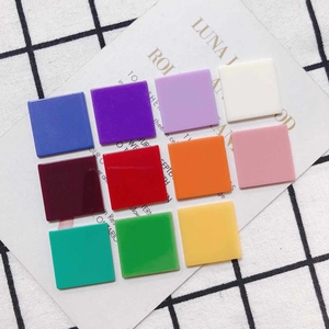 Resin Square Geometric Pieces For DIY Jewelry Making Colorful Flatback For Earrings Necklace Bracelet Handmade Findings
