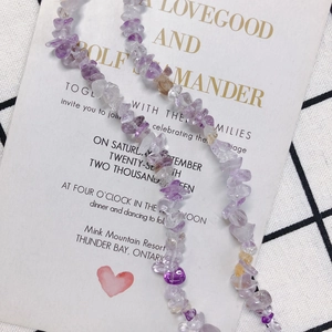 DIY Jewelry Accessories Polished Irregular Resin Crushed Stone Purple Transparent Amber Beads For Necklace Bracelet Making