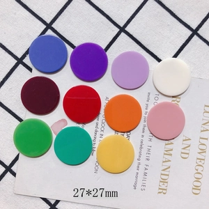 27mm bunte runde Harz-Patches für DIY-Schmuckherstellung und Ohrringe in verschiedenen Farben